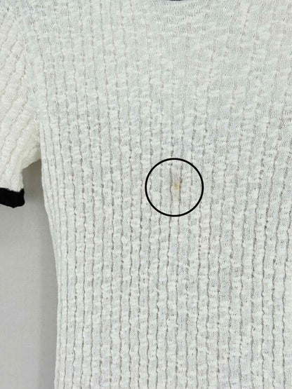 Pre - loved CHANEL White & Black Size US 4 Knee Length Dress at Reems Closet