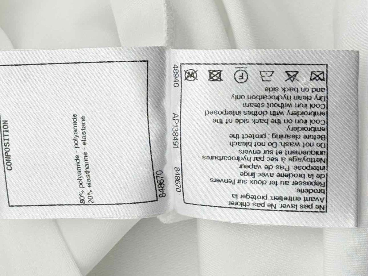 Pre - loved CHANEL White Size US 2 Top at Reems Closet