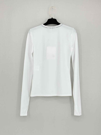 Pre - loved CHANEL White Size US 2 Top at Reems Closet
