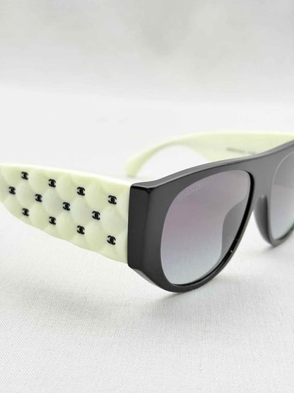 Pre - loved CHANEL White Sunglasses at Reems Closet