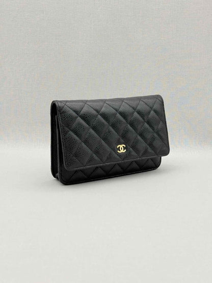 Pre-loved CHANEL WOC Black Quilted Shoulder Bag at Reems Closet