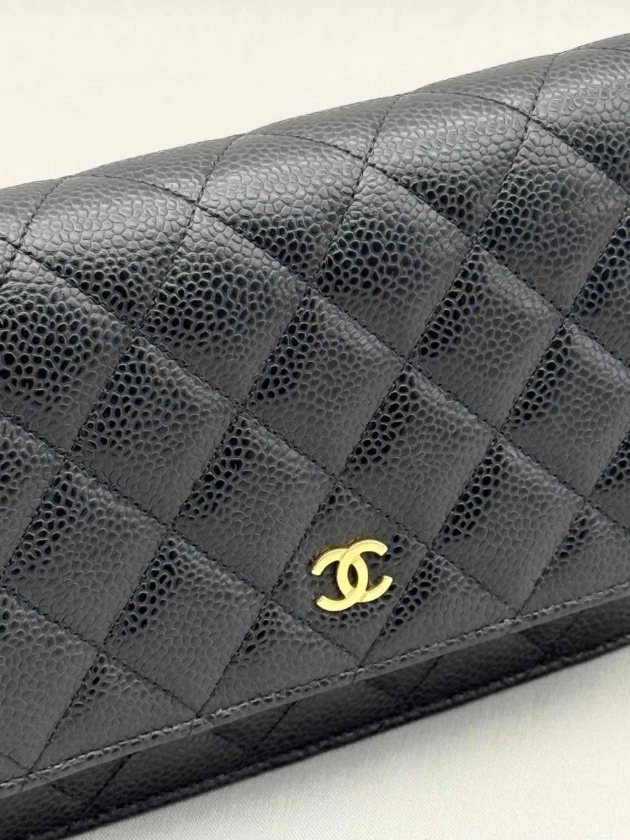 Pre-loved CHANEL WOC Black Quilted Shoulder Bag at Reems Closet
