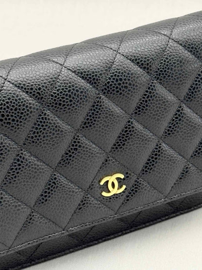 Pre-loved CHANEL WOC Black Quilted Shoulder Bag at Reems Closet