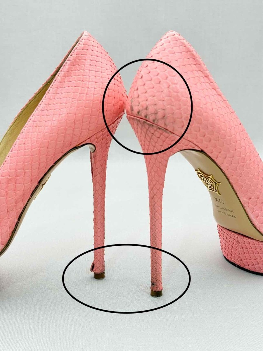 Pre-loved CHARLOTTE OLYMPIA Dolly Pink Size EU 37.5 Pumps at Reems Closet
