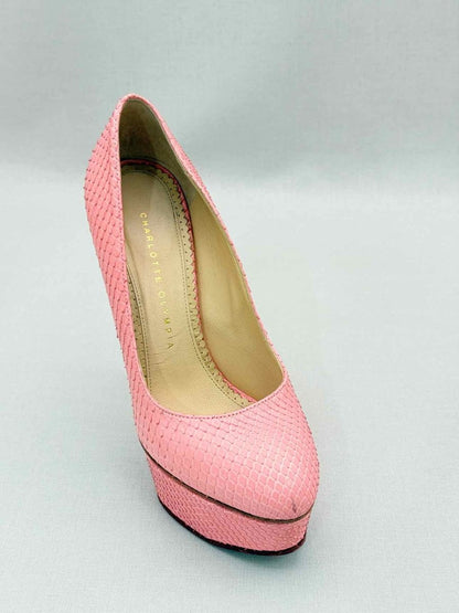 Pre-loved CHARLOTTE OLYMPIA Dolly Pink Size EU 37.5 Pumps at Reems Closet