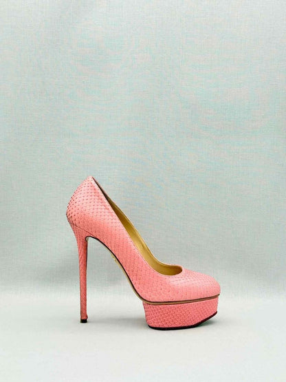 Pre-loved CHARLOTTE OLYMPIA Dolly Pink Size EU 37.5 Pumps at Reems Closet