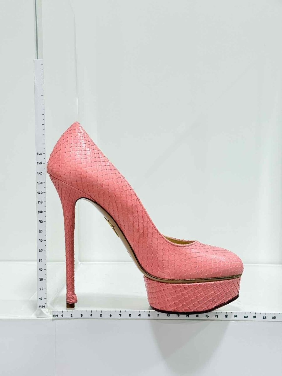 Pre-loved CHARLOTTE OLYMPIA Dolly Pink Size EU 37.5 Pumps at Reems Closet