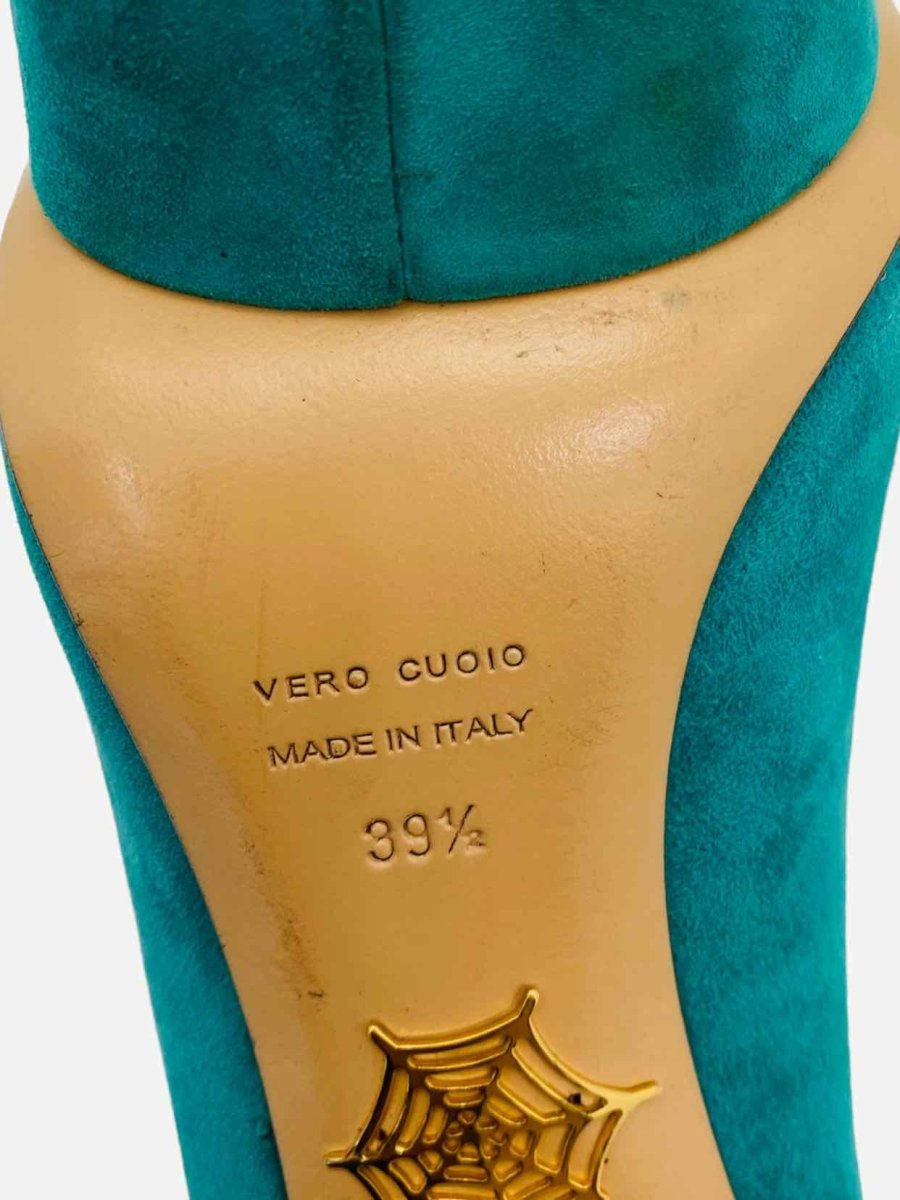 Pre - loved CHARLOTTE OLYMPIA Green Size EU 39.5 Pumps at Reems Closet