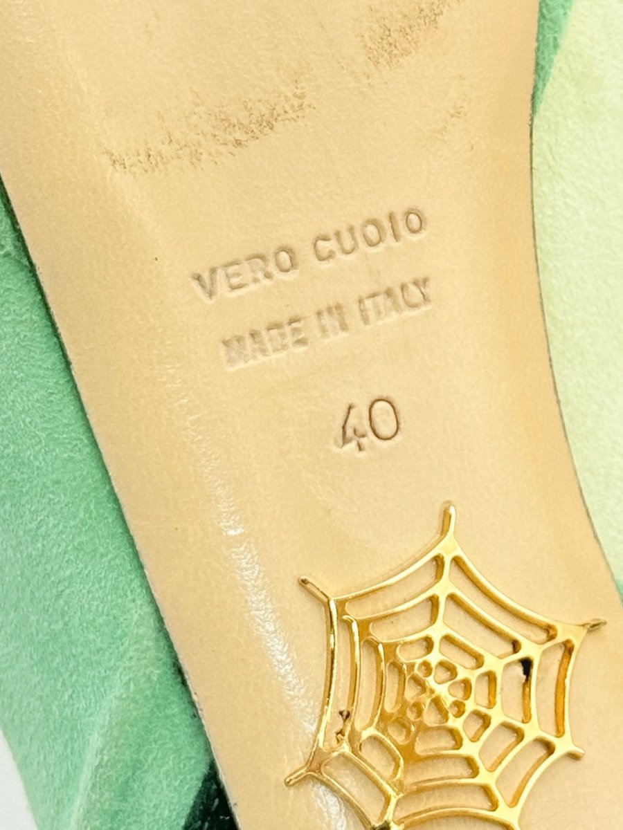 Pre - loved CHARLOTTE OLYMPIA Green Size EU 40 Heeled Sandals at Reems Closet