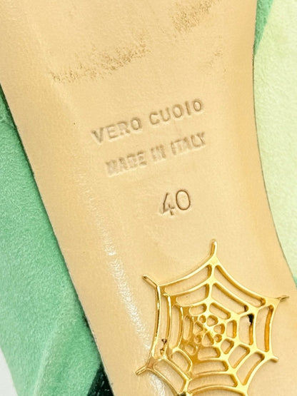 Pre - loved CHARLOTTE OLYMPIA Green Size EU 40 Heeled Sandals at Reems Closet