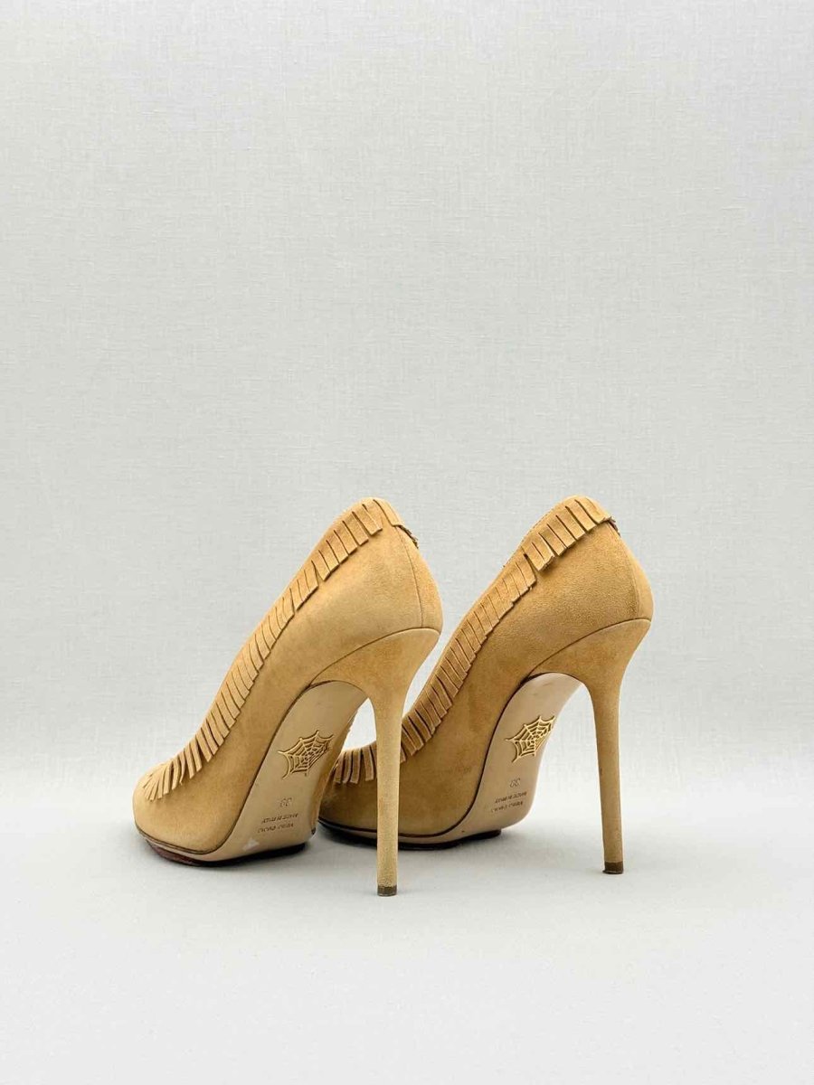 Pre-loved CHARLOTTE OLYMPIA Tan Size EU 39 Pumps at Reems Closet