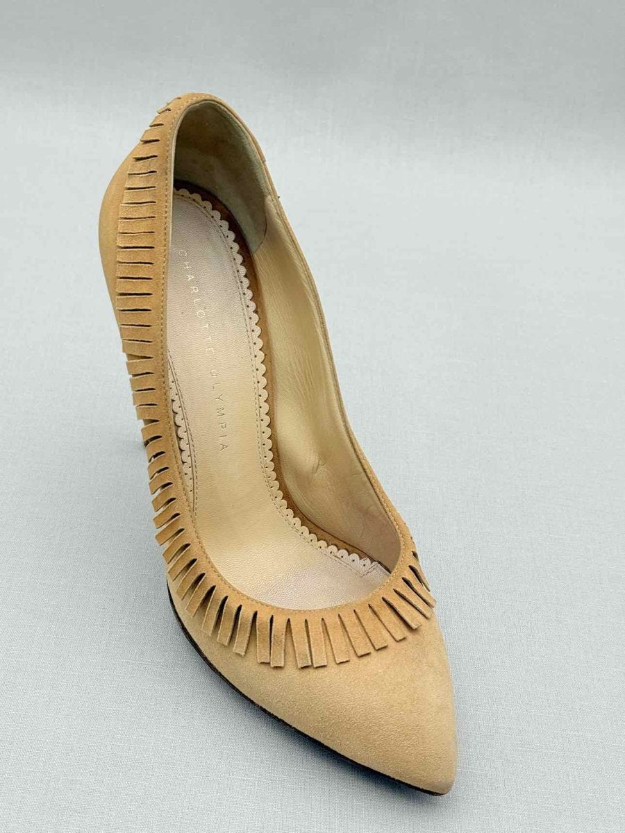 Pre-loved CHARLOTTE OLYMPIA Tan Size EU 39 Pumps at Reems Closet