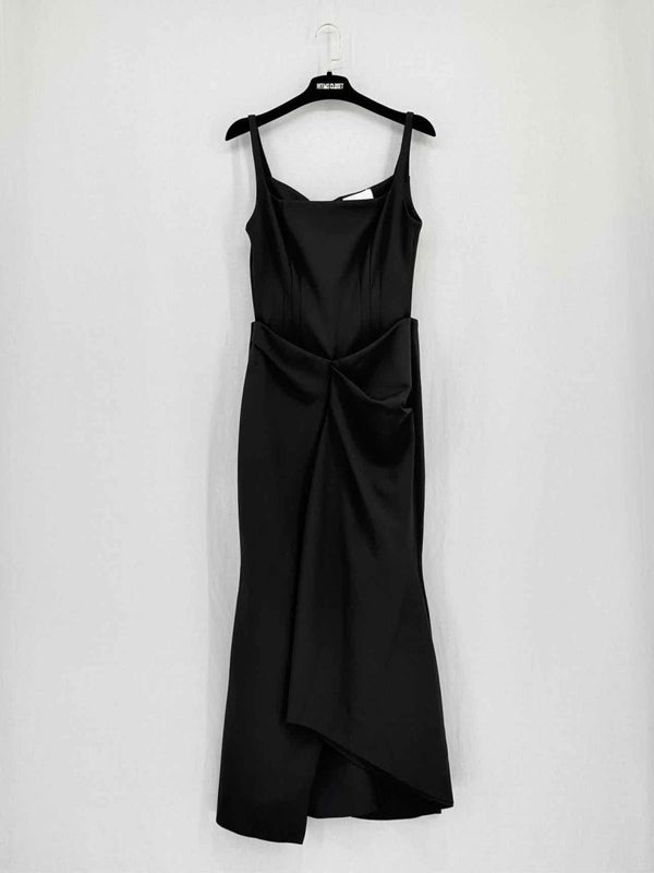 Pre - loved CHATS BY C.DAM Kamplee Black Size US 6 Midi Dress at Reems Closet