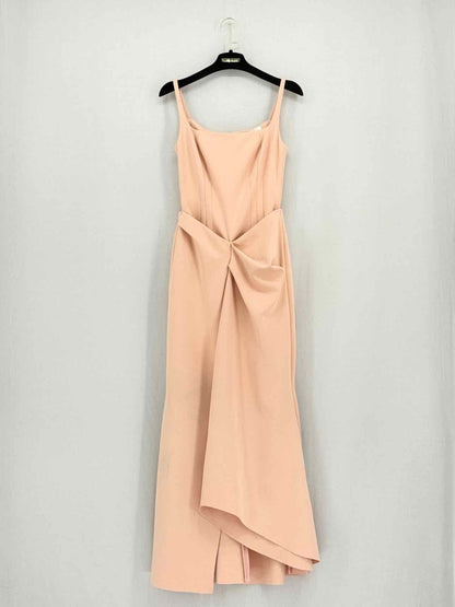 Pre - loved CHATS BY C.DAM Kamplee Peach Size US 6 Midi Dress at Reems Closet