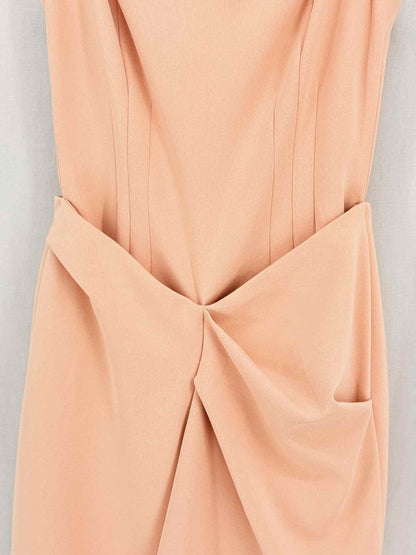 Pre - loved CHATS BY C.DAM Kamplee Peach Size US 6 Midi Dress at Reems Closet