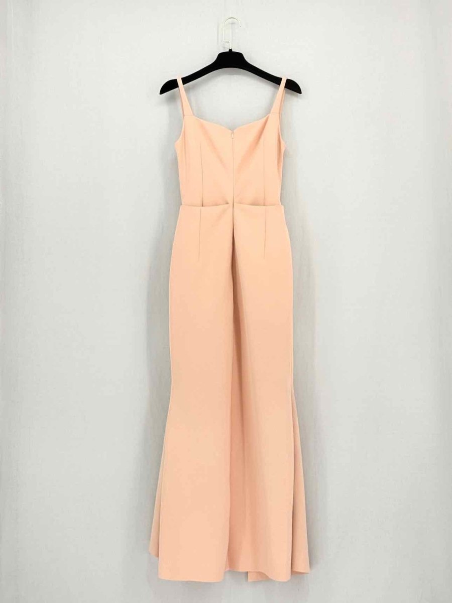 Pre - loved CHATS BY C.DAM Kamplee Peach Size US 6 Midi Dress at Reems Closet