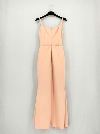 Pre - loved CHATS BY C.DAM Kamplee Peach Size US 6 Midi Dress at Reems Closet