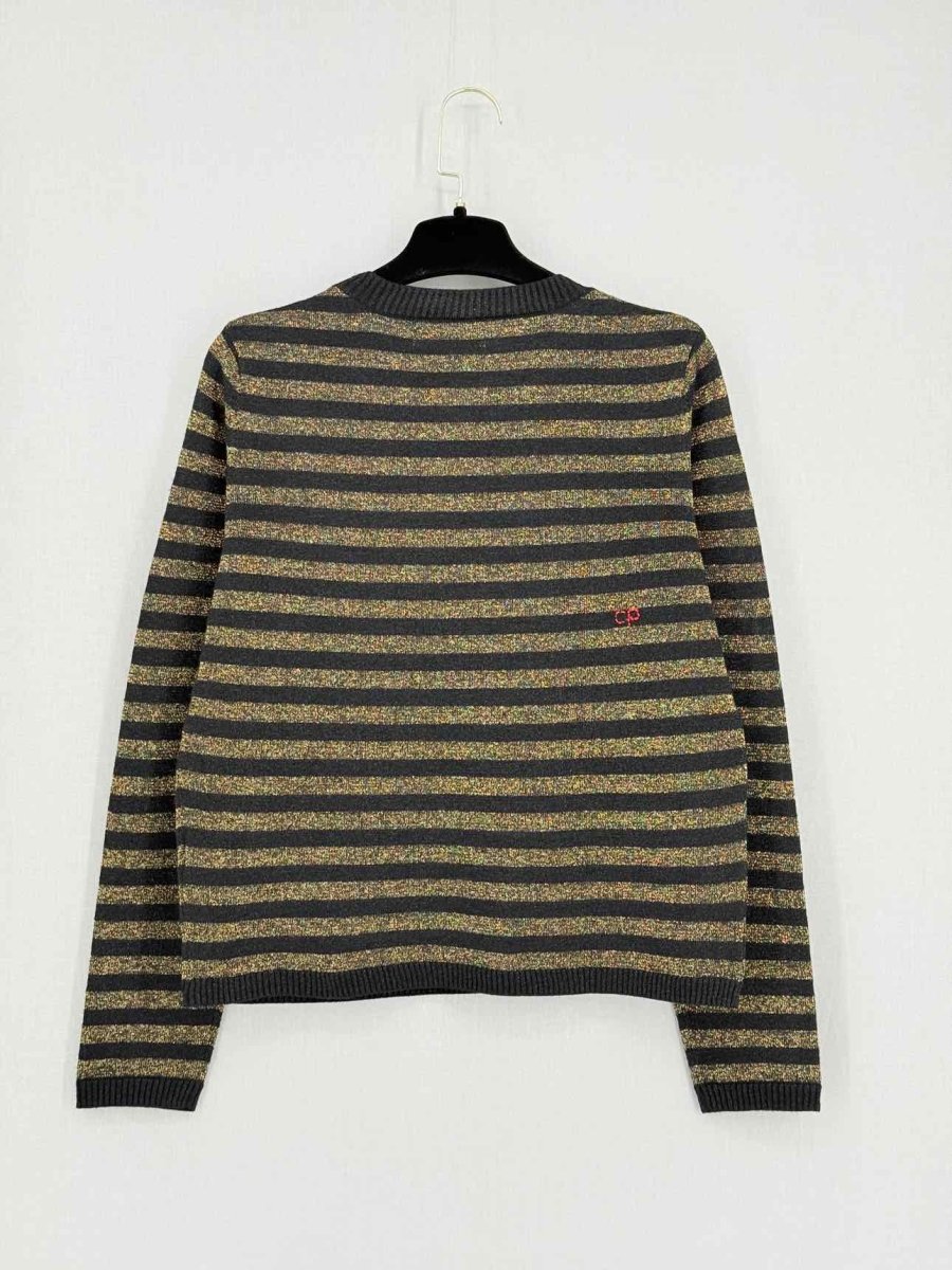 Pre - loved CHINTI & PARKER Black & Gold Size Medium Sweater at Reems Closet