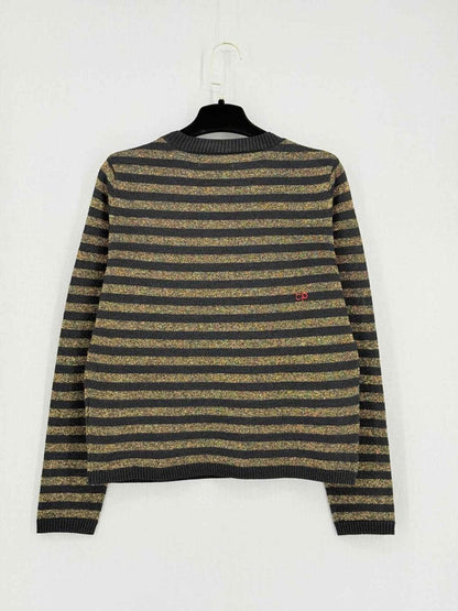 Pre - loved CHINTI & PARKER Black & Gold Size Medium Sweater at Reems Closet