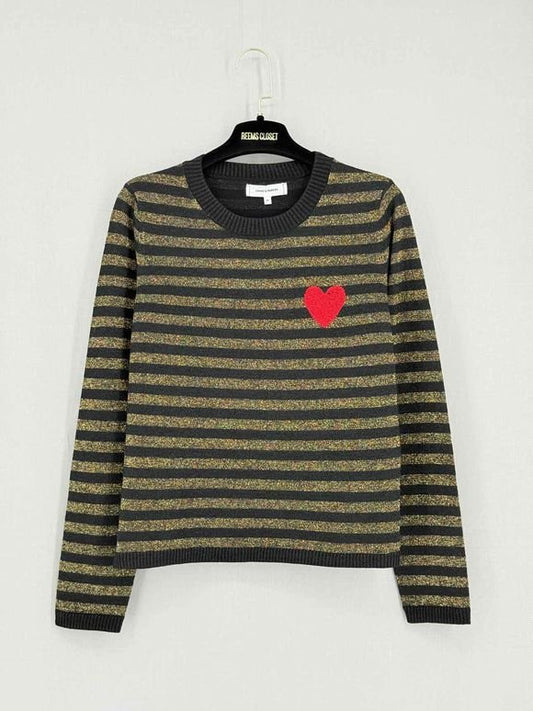 Pre - loved CHINTI & PARKER Black & Gold Size Medium Sweater at Reems Closet