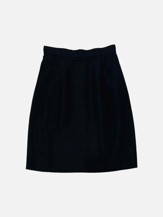 Pre - loved CHLOE A - Line Black Knee Length Skirt at Reems Closet