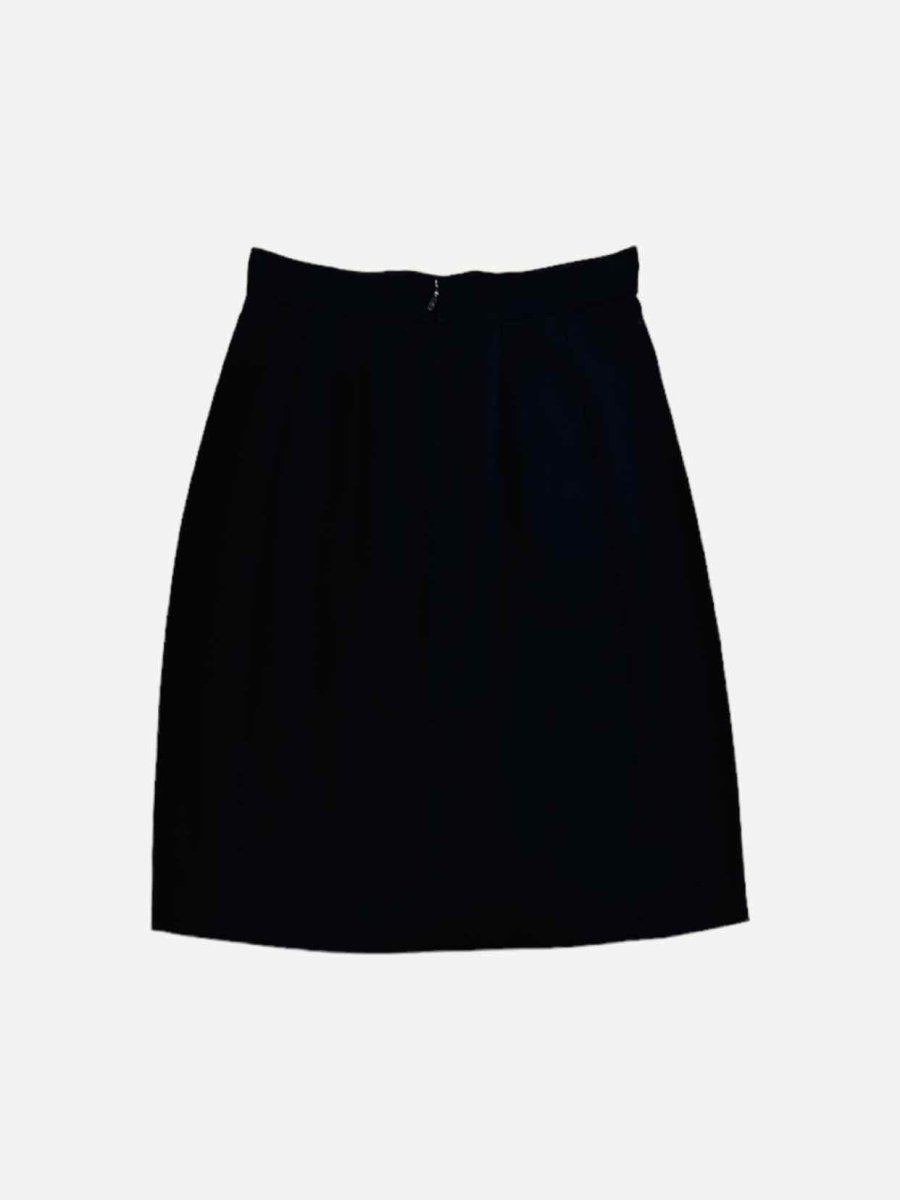 Pre - loved CHLOE A - Line Black Knee Length Skirt at Reems Closet