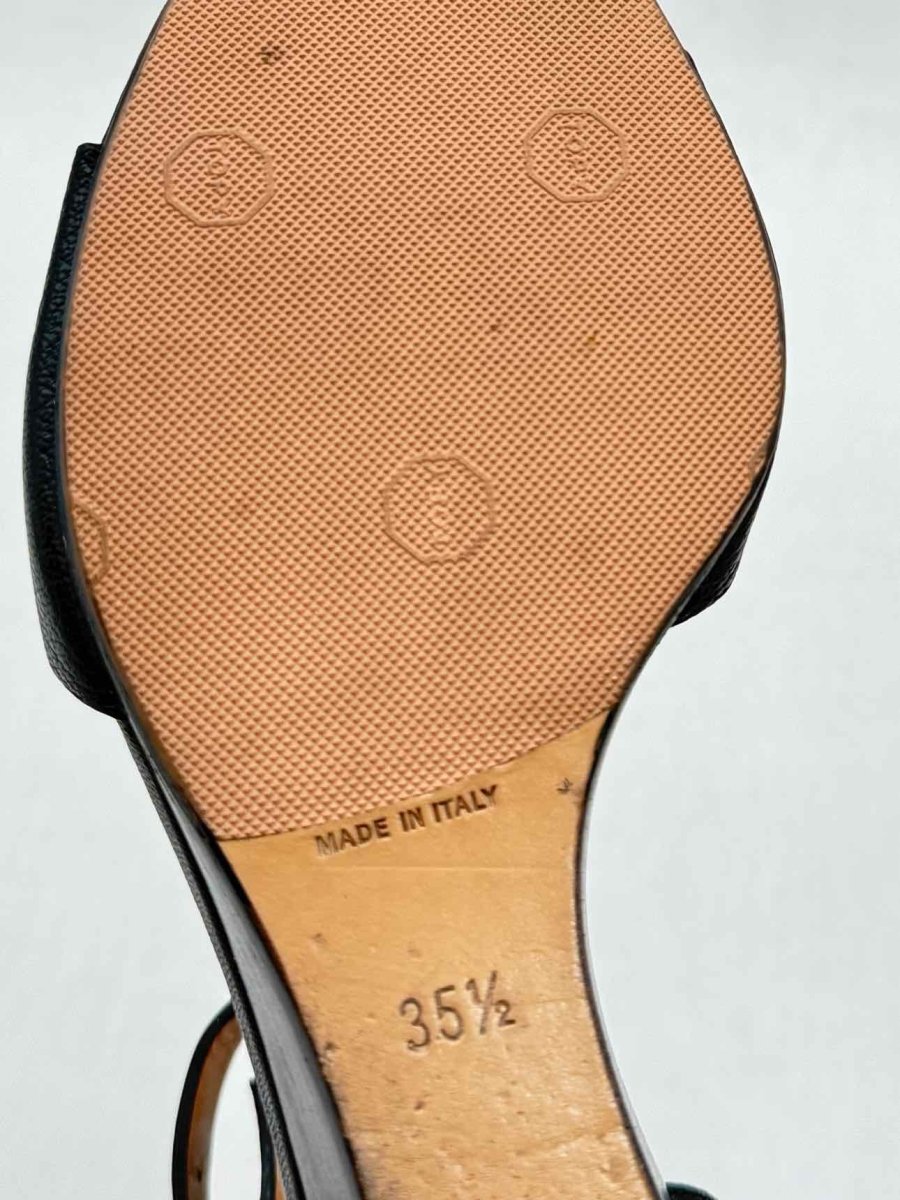 Pre - loved CHLOE Ankle Strap Black Size EU 35.5 Wedges at Reems Closet