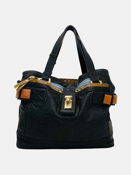 Pre-loved CHLOE Audra Black Shoulder Bag from Reems Closet