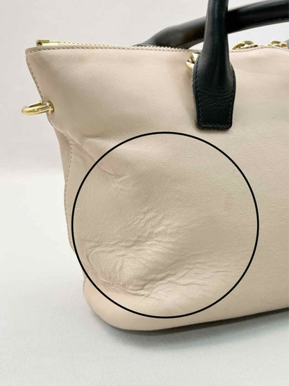 Pre-loved CHLOE Baylee Beige & Black Top Handle at Reems Closet