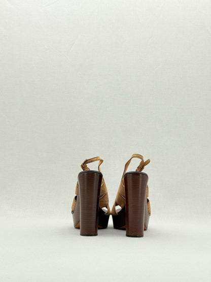 Pre - loved CHLOE Beige Size EU 37 Wedges at Reems Closet