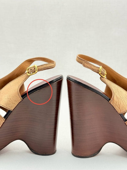 Pre - loved CHLOE Beige Size EU 37 Wedges at Reems Closet