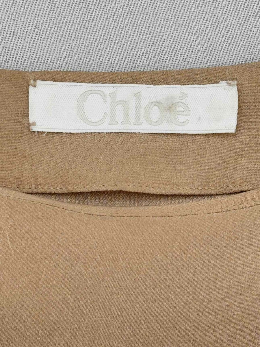 Pre - loved CHLOE Beige Size Medium Knee Length Dress at Reems Closet