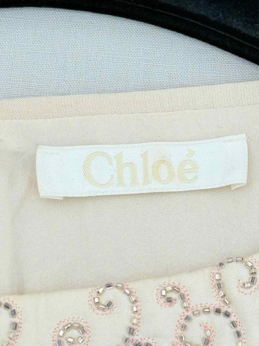 Pre - loved CHLOE Beige Size US 8 Top at Reems Closet