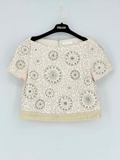 Pre - loved CHLOE Beige Size US 8 Top at Reems Closet