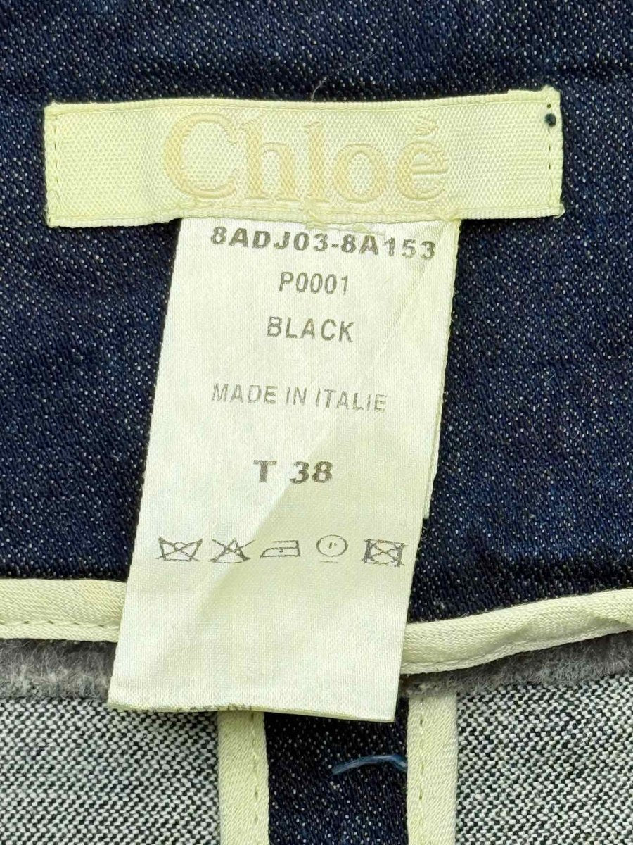 Pre - loved CHLOE Blue Denim Size US 2 Mini Skirt at Reems Closet