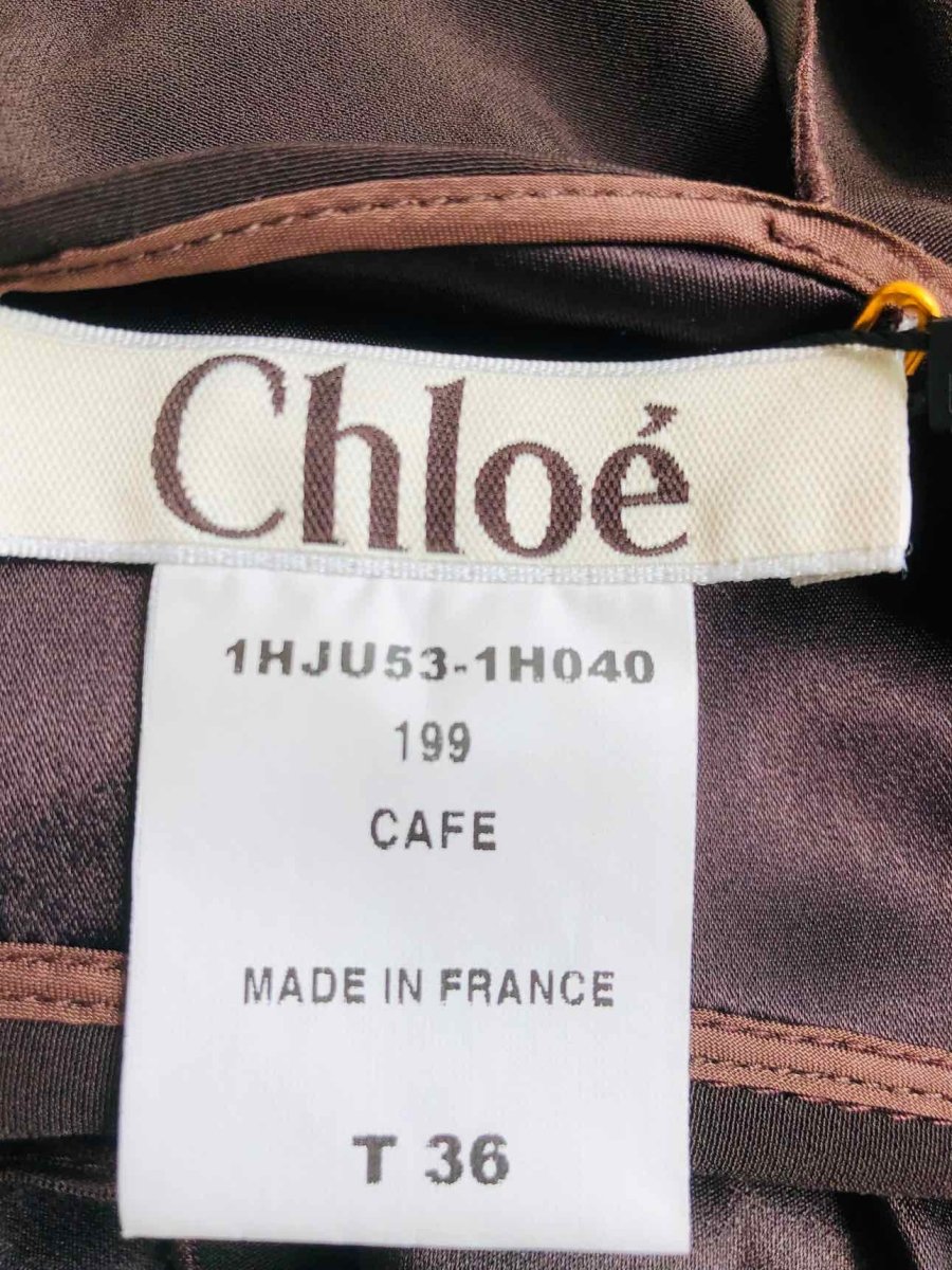Pre-loved CHLOE Brown Size US 4 Long Skirt at Reems Closet
