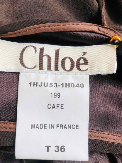 Pre-loved CHLOE Brown Size US 4 Long Skirt at Reems Closet