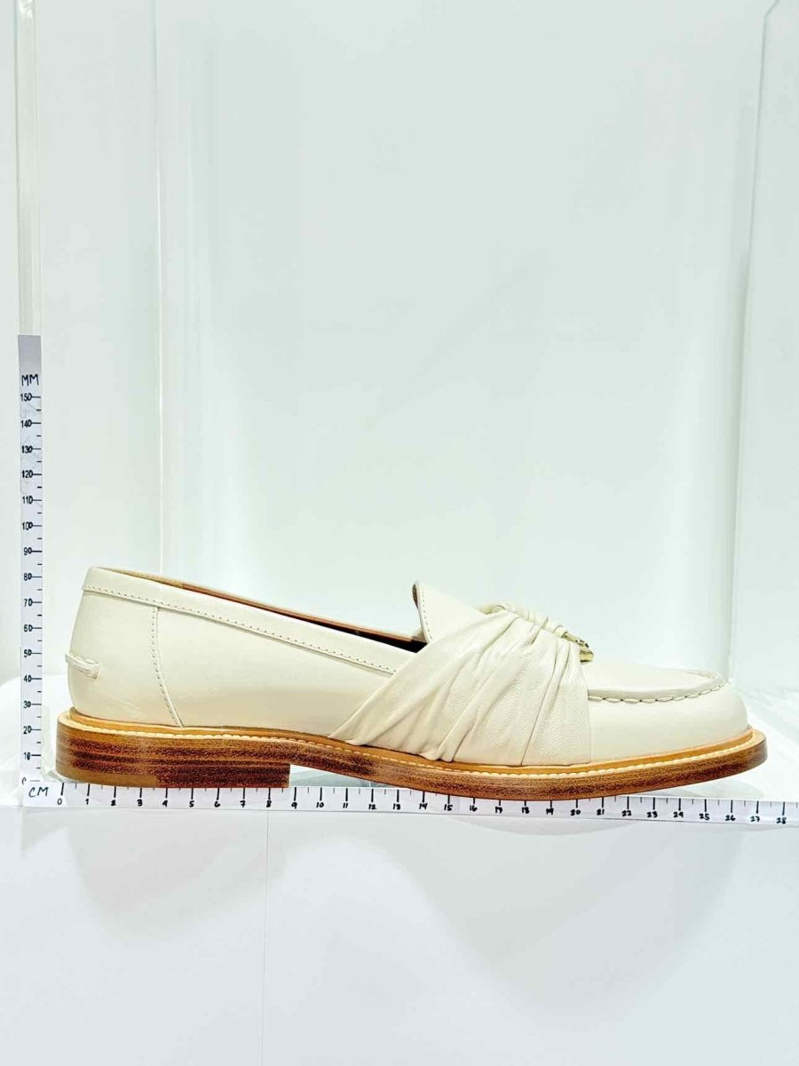 Pre - loved CHLOE C - embellished White Size EU 40 Loafers at Reems Closet