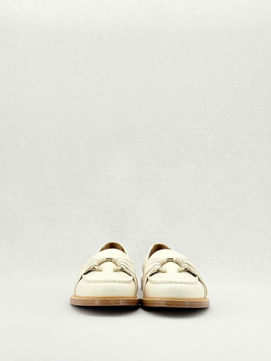 Pre - loved CHLOE C - embellished White Size EU 40 Loafers at Reems Closet