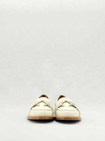 Pre - loved CHLOE C - embellished White Size EU 40 Loafers at Reems Closet