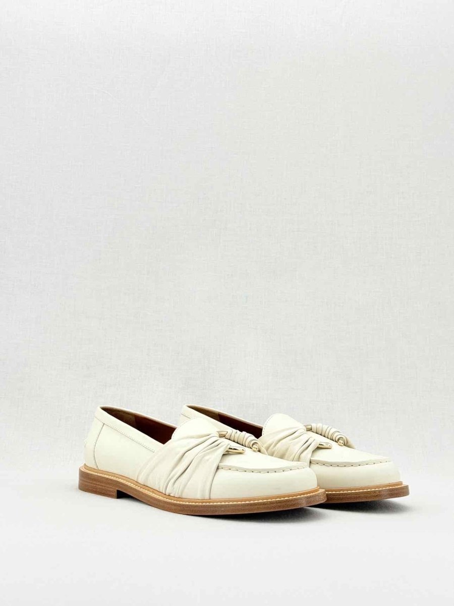 Pre - loved CHLOE C - embellished White Size EU 40 Loafers at Reems Closet