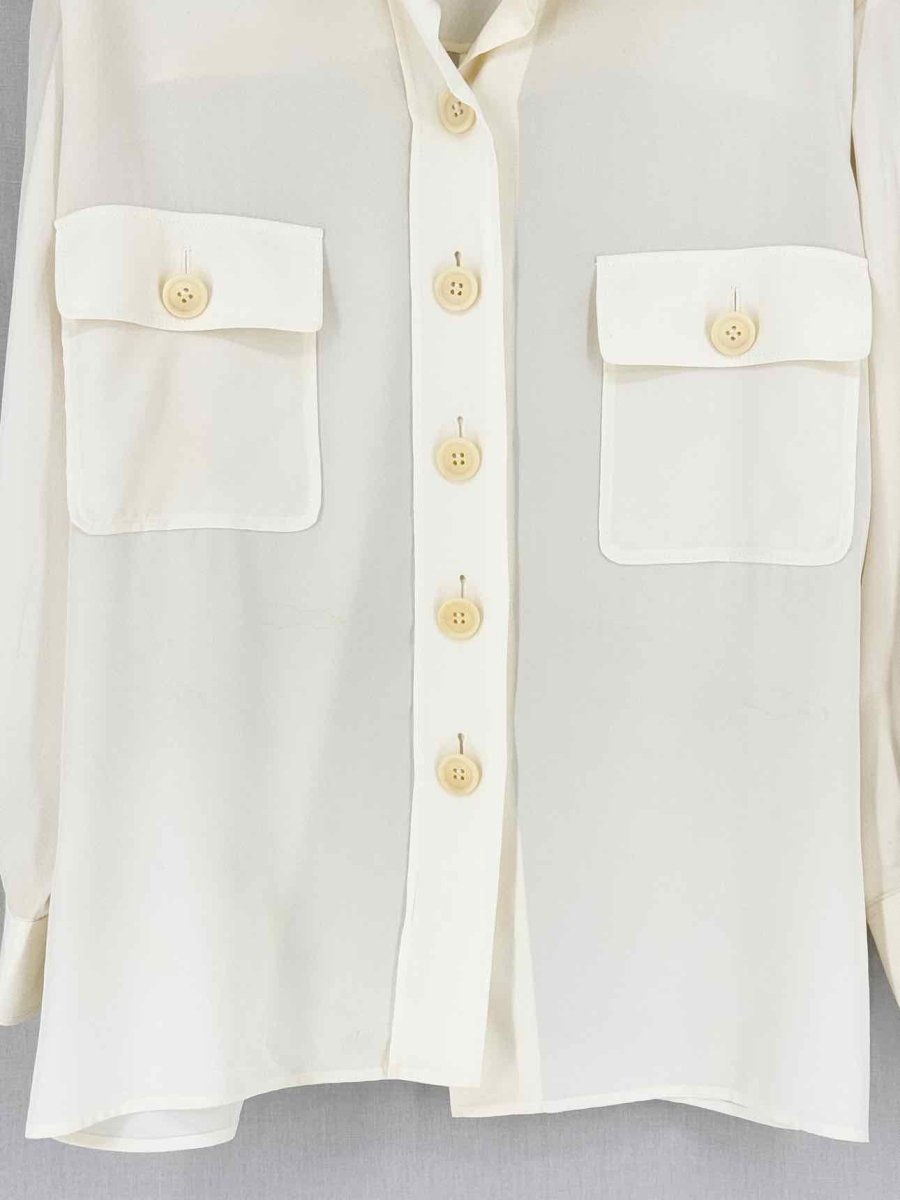Pre - loved CHLOE Cream Size US 2 Shirt at Reems Closet