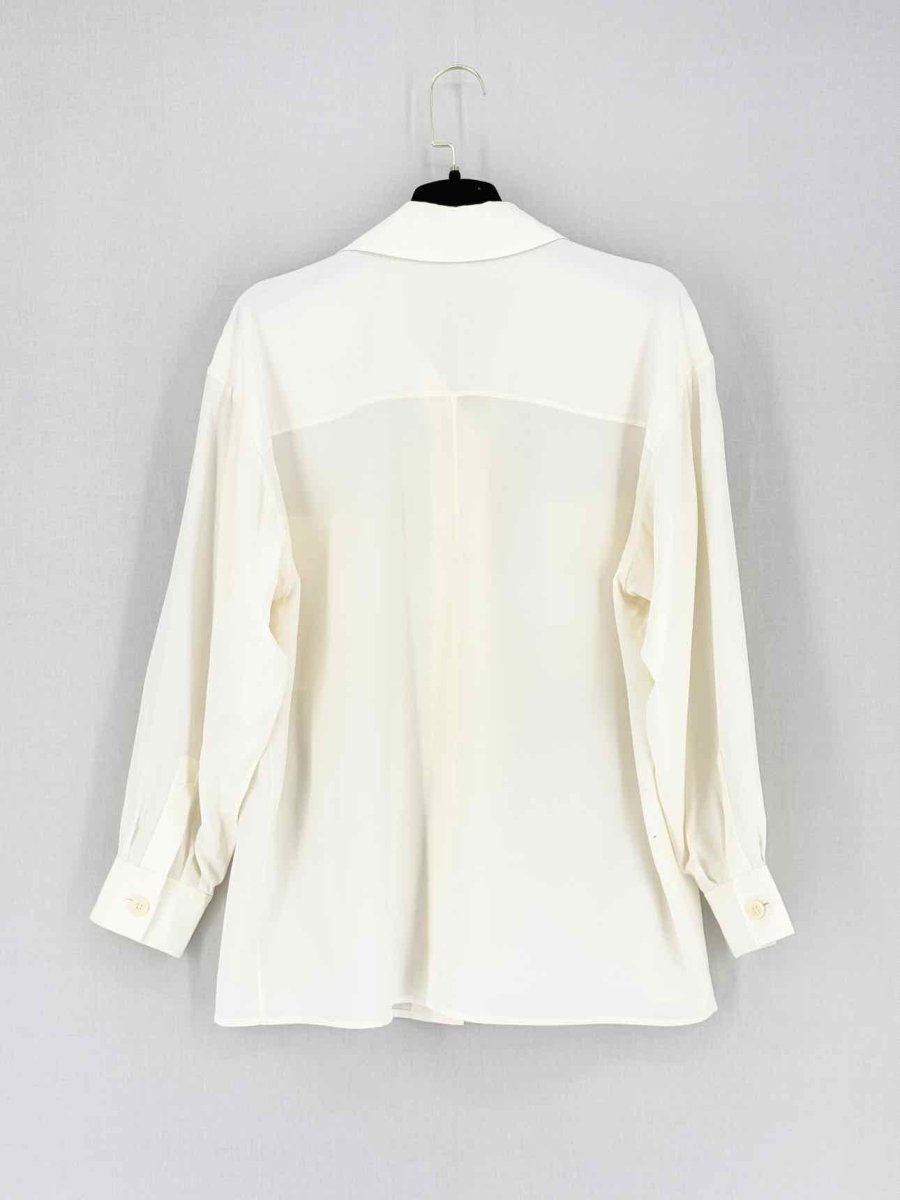 Pre - loved CHLOE Cream Size US 2 Shirt at Reems Closet