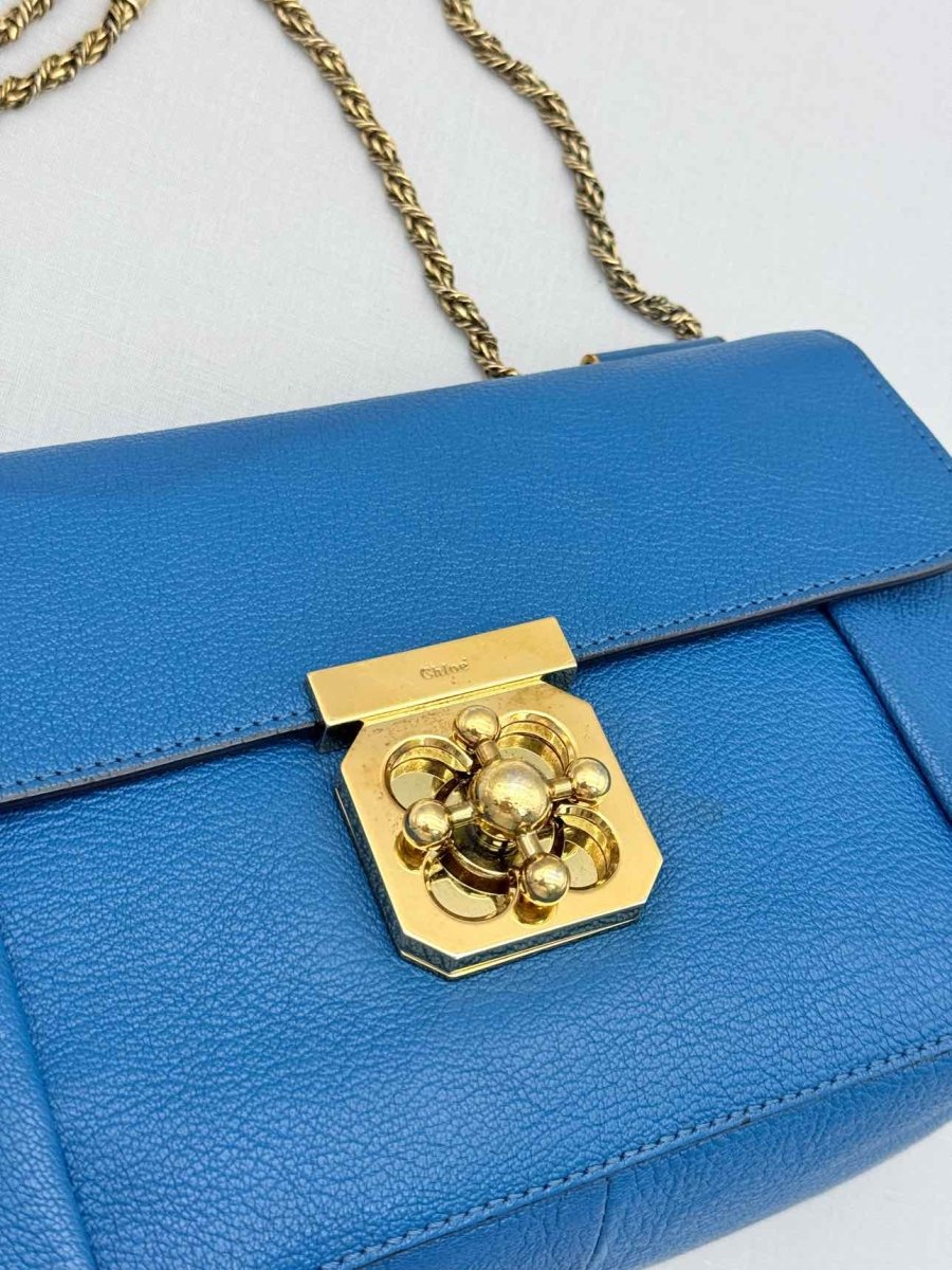 Pre-loved CHLOE Elsie Blue Shoulder Bag at Reems Closet