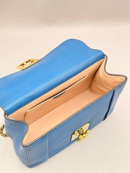 Pre-loved CHLOE Elsie Blue Shoulder Bag at Reems Closet