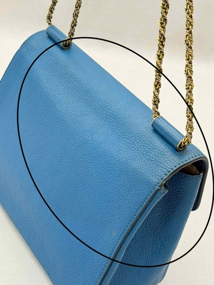 Pre-loved CHLOE Elsie Blue Shoulder Bag at Reems Closet