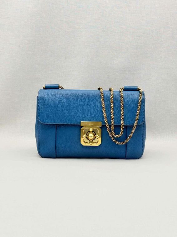 Pre-loved CHLOE Elsie Blue Shoulder Bag at Reems Closet