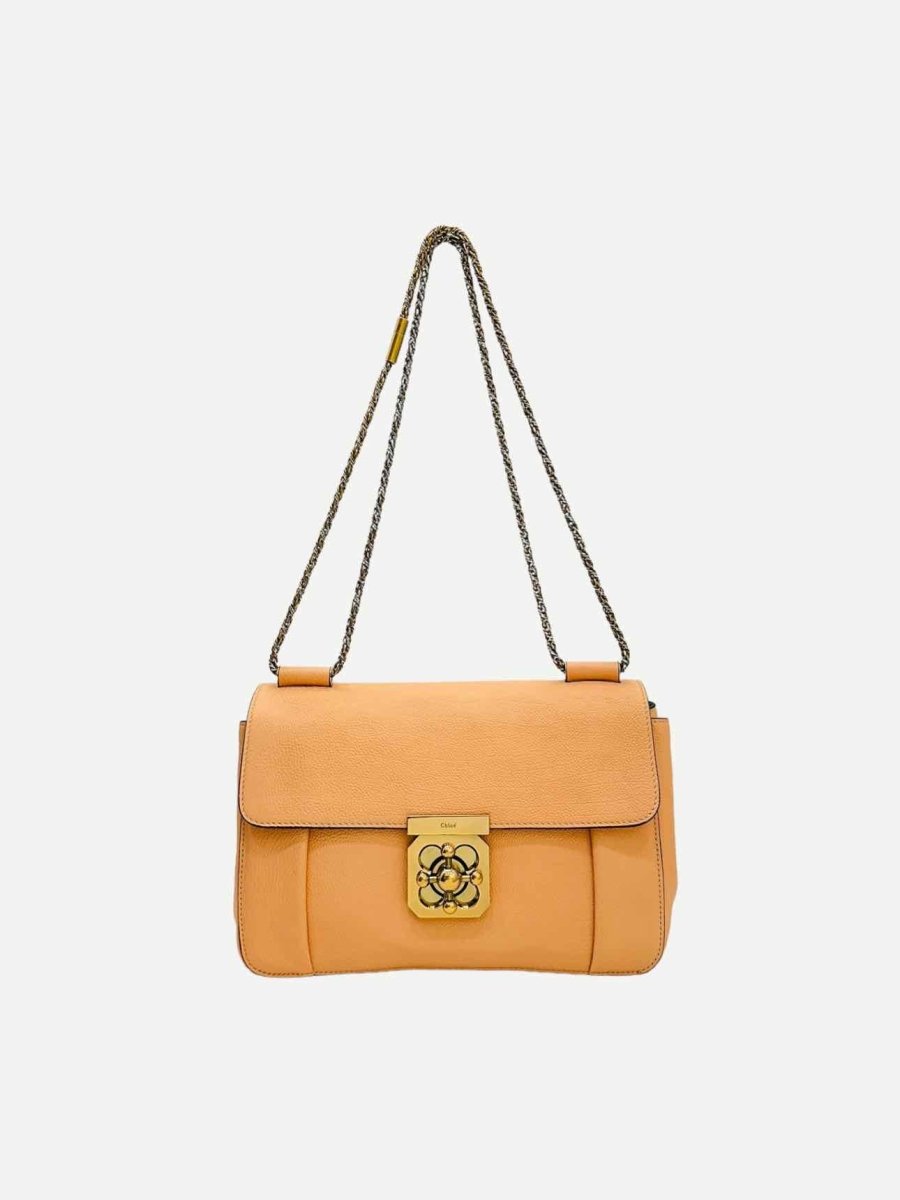 Pre - loved CHLOE Elsie Peach Shoulder Bag at Reems Closet