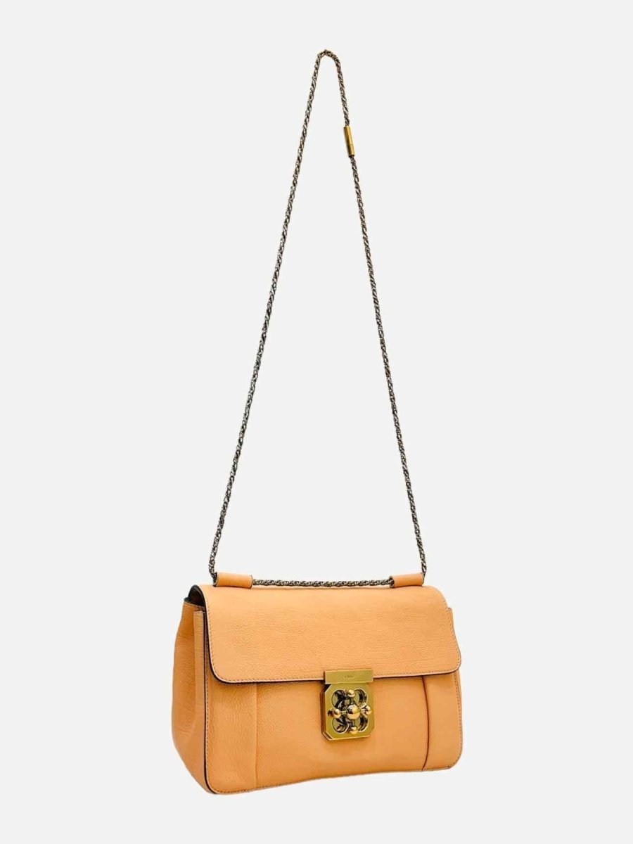 Pre - loved CHLOE Elsie Peach Shoulder Bag at Reems Closet