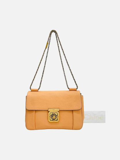 Pre - loved CHLOE Elsie Peach Shoulder Bag at Reems Closet